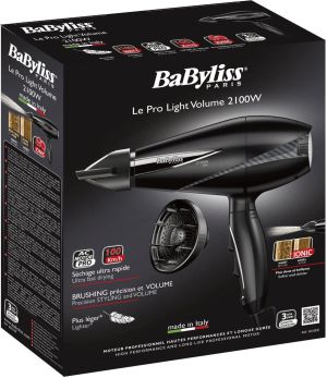 Suszarka BaByliss Suszarka do włosów Babyliss Le Pro Light 6610DE (2100W; kolor czarny) 3