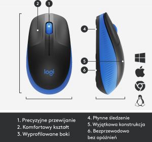 Mysz Logitech M190 Full-size (910-005907) 6