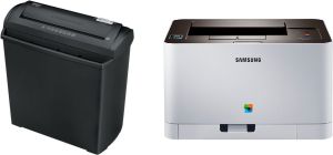 Drukarka laserowa Samsung SL-C410W + Niszczarka Fellowes P20 (3251801) 1