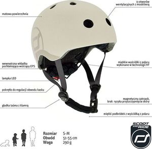 ScootAndRide Kask dla dzieci Ash r. S/M (96367) 3