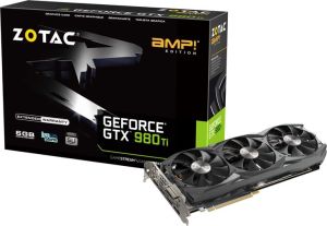 Karta graficzna Zotac GeForce GTX 980Ti AMP 6GB DDR5 (384 bit) HDMI, DVI, 3x DP (ZT-90503-10P) 1