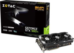 Karta graficzna Zotac GeForce GTX 980Ti AMP Extreme 6GB DDR5 (384 bit) HDMI, DVI, 3x DP (ZT-90505-10P) 1