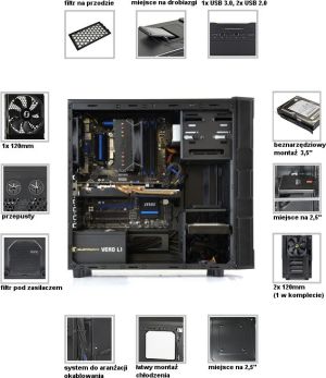 Obudowa SilentiumPC Gladius M20 Pure Black (SPC125) 12