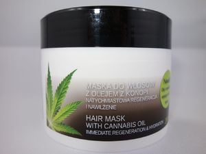 India Cosmetics India Cosmetics - Maska do włosów z olejem konopnym 200ml 1