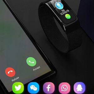 Smartwatch GepardWatches SmartWatch AK12 Damski Smartband Krok Puls Ciśnienie Gold Bracelet Milanese 7