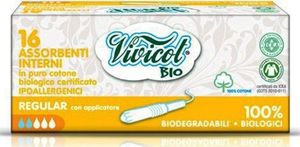Vivicot Vivicot BIO- Tampony higieniczne REGULAR z aplikatorem z organicznej bawełny 16szt 1