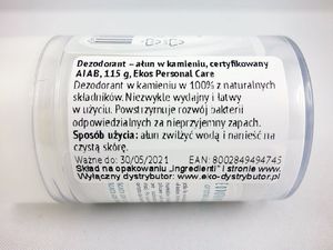 Pierpaoli Ekos AŁUN Dezodorant w kamieniu 115g 2