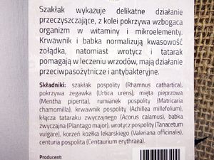 India Cosmetics India Skarby Polesia mieszanka ziołowa żołądkowa 10g 3