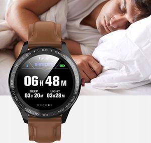 Smartwatch Smartwatch L9 Ciśnieniomierz Puls Ekg Zegarek Ip68 Czarny z Czarnym Eko-Skórzanym paskiem 14
