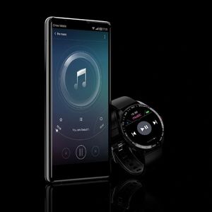 Smartwatch Smartwatch L9 Ciśnieniomierz Puls Ekg Zegarek Ip68 Czarny z Czarnym Eko-Skórzanym paskiem 8