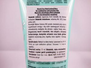 Natura Estonica Natura Estonica BIO - Matująco-oczyszczająca MASECZKA do twarzy Islandzki Mech 3