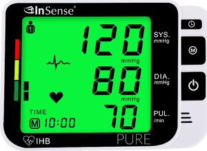 Ciśnieniomierz InSense Ciśnieniomierz wysokiej klasy InSense PURE + powiększony mankiet + torba 3