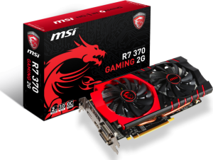 Karta graficzna MSI Radeon R7 370, 2GB GDDR5 (256 Bit), HDMI, 2xDVI, DP (R7 370 GAMING 2G) 2