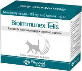 BIOWET PULAWY Biowet Bioimmunex Felis Wspomaganie Odporności 40 Kapsułek 1