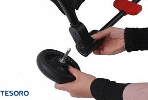 Wózek Tesoro spacerowy A9 Czarny 7