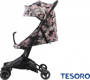 Wózek Tesoro spacerowy S900 Różowy kamuflaż 10