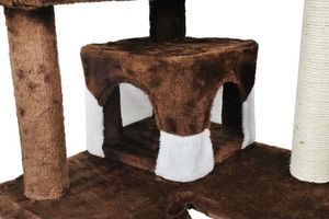 Drzewko dla kota 120 cm - brązowo-białe (UA 20-2 Brown) 7