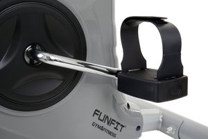 Rower stacjonarny Funfit treningowy mechaniczny F05 szary 11