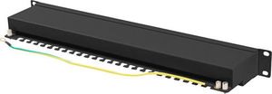 Lanberg Patch panel 1U 19" 24x RJ-45 Kat.6A Czarny (PPSA-1024-B) 3