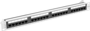 Lanberg Patch panel 1U 19" 24x RJ-45 kat.6A Szary (PPUA-1024-S) 2