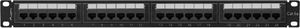 Lanberg Patch panel 1U 19" 24x RJ-45 Kat.6A Czarny (PPUA-1024-B) 2