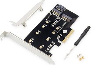 Kontroler Digitus PCIe 3.0 x4 - M.2 PCIe + M.2 SATA (DS-33170) 1