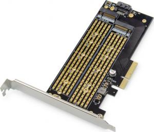 Kontroler Digitus PCIe 3.0 x4 - M.2 PCIe + M.2 SATA (DS-33172) 1