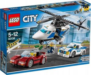 LEGO Klocki LEGO CITY 60138 POLICJA Helikopter Radiowóz 1