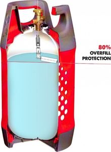 GasBank GasBank SINGLE 5 kg - LPG Butla Gazowa DIN (G12 KLF) Wejście/Wyjście 2