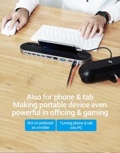 Stacja/replikator Vention 12w1 USB-C 14