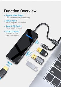Stacja/replikator Vention 5w1 USB-C (THPBB) 4