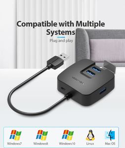 HUB USB Vention 1x microUSB  + 4x USB-A 3.0 (CHBBF) 13