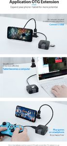 HUB USB Vention 1x microUSB  + 4x USB-A 3.0 (CHBBF) 6