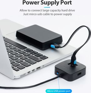 HUB USB Vention 1x microUSB  + 4x USB-A 3.0 (CHBBF) 7
