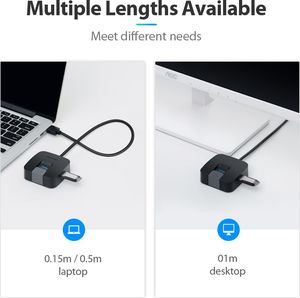HUB USB Vention 1x microUSB  + 4x USB-A 3.0 (CHBBF) 10