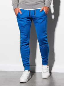 Ombre Spodnie męskie dresowe P867 - niebieskie XXL 2