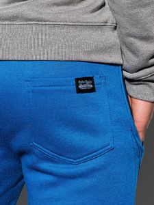 Ombre Spodnie męskie dresowe P867 - niebieskie XXL 4