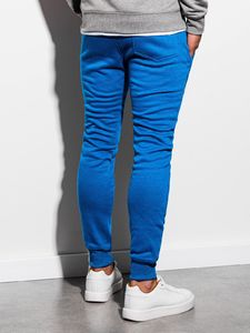 Ombre Spodnie męskie dresowe P867 - niebieskie XXL 5