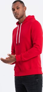 Ombre Bluza męska z kapturem nierozpinana - czerwona r. M (V10 OM-SSBN-0120) 2