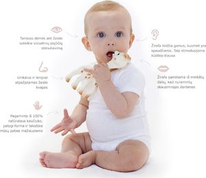 Sophie la Girafe Żyrafa Sophie + gryzak w kolorze kości słoniowej Sophie La Giraffe 4