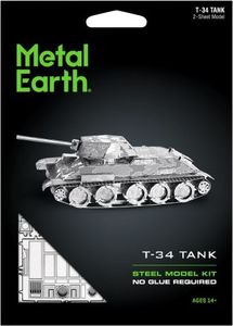 Metal Earth Metal Earth Czołg T-34 model do składania metalowy. 1