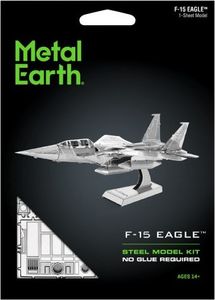 Metal Earth Metal Earth, F-15 Eagle F15 Myśliwiec model do składania metalowy. 1