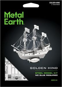 Metal Earth Metal Earth, Golden Hind Okręt model do składania metalowy. 1
