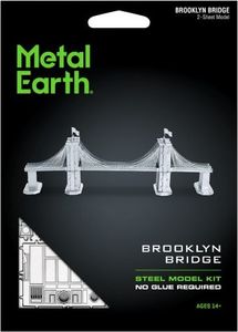 Metal Earth Metal Earth, Most Brookliński Brooklyn Bridge model do składania metalowy. 1