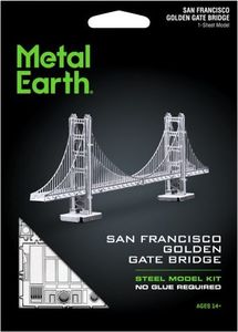 Metal Earth Metal Earth, Most Golden Gate Bridge model do składania metalowy. 1