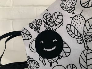 E-druk Maseczka Wielokrotnego Użytku Dziecięca Bawełna MD05 Biała r. XS 3