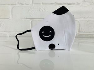 E-druk Maseczka Wielokrotnego Użytku Dziecięca Bawełna MD06 Biała r. XS 2