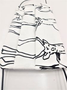 E-druk Maseczka Wielorazowa Dwuwarstwowa Biała 2