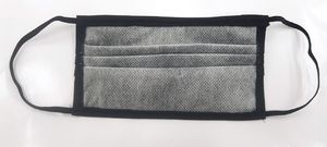 E-druk Maseczka Wielorazowa Dwuwarstwowa Czarna z Membraną 4