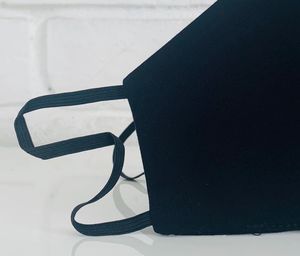 E-druk Maseczka Wielorazowa Dwuwarstwowa Czarna 3